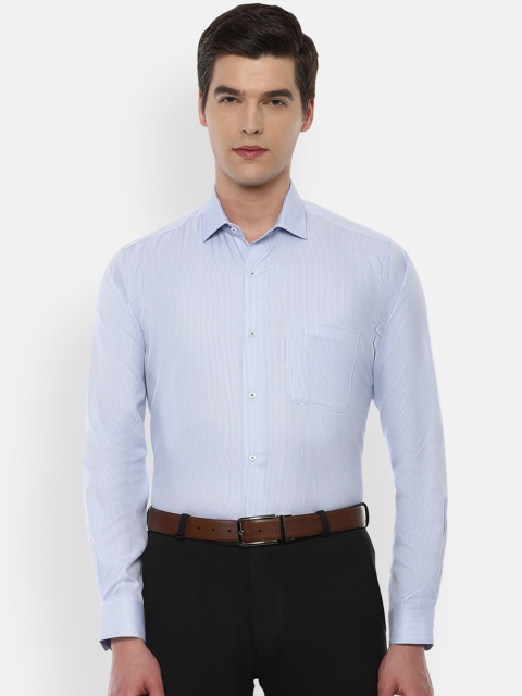 Van Heusen Men Blue Printed Formal Shirt