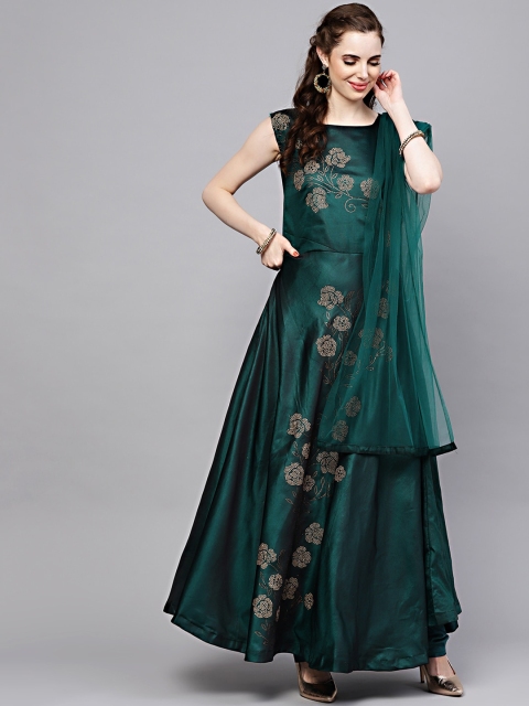 Chhabra 555 Women Green Floral Embroidered Empire Kurta with Churidar & With Dupatta
Chhabra 555 Women Green Floral Embroidered Empire Kurta with Churidar & With Dupatta