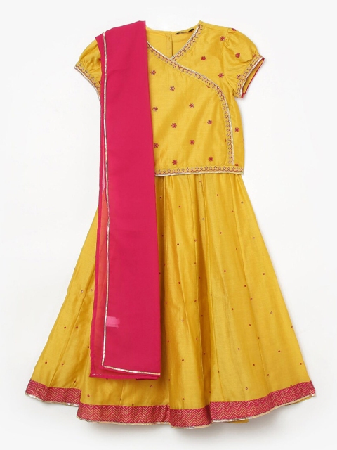 Melange by Lifestyle Girls Mustard Yellow Ready to Wear Lehenga & Blouse With Dupatta
Melange by Lifestyle Girls Mustard Yellow Ready to Wear Lehenga & Blouse With Dupatta