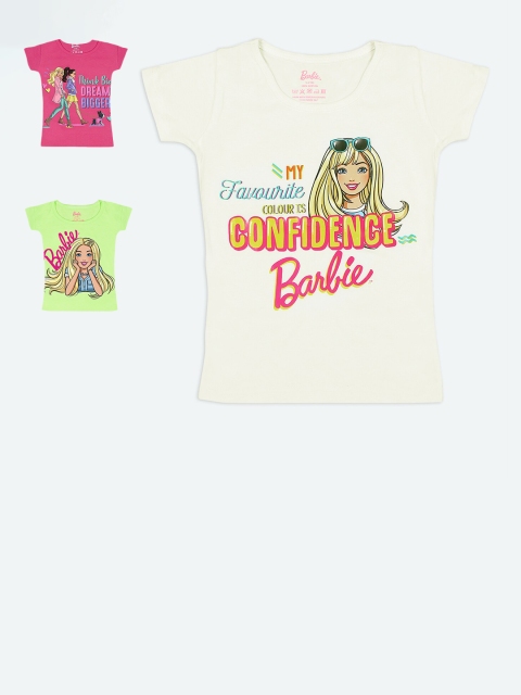 Barbie Girls Pack Of 3 Multicoloured Barbie Graphic Printed Pure Cotton T-shirts, Multi
Barbie Girls Pack Of 3 Multicoloured Barbie Graphic Printed Pure Cotton T-shirts, Multi