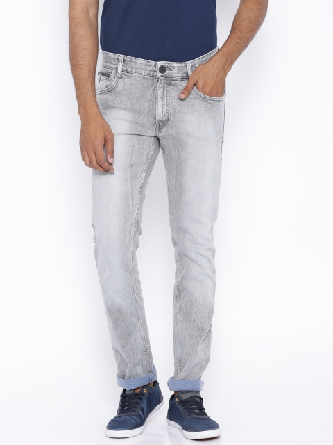 Grey Washed Slim Fit Jeans