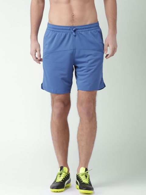 Men Blue Solid Shorts