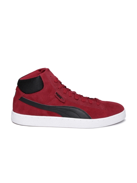 puma unisex red 1948 mid casual shoes puma unisex red 1948 mid casual shoes