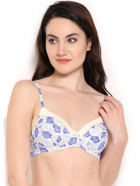 Amante White Printed T-shirt Bra BGPR03