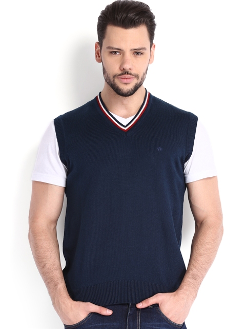 Arrow Sport Men Blue Woollen Sweater