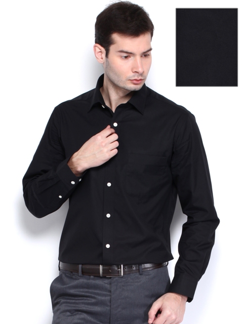 Arrow Men Black Formal Shirt