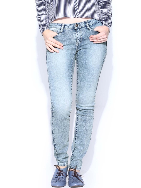 Vero Moda Women Blue Super Slim Fit Jeans