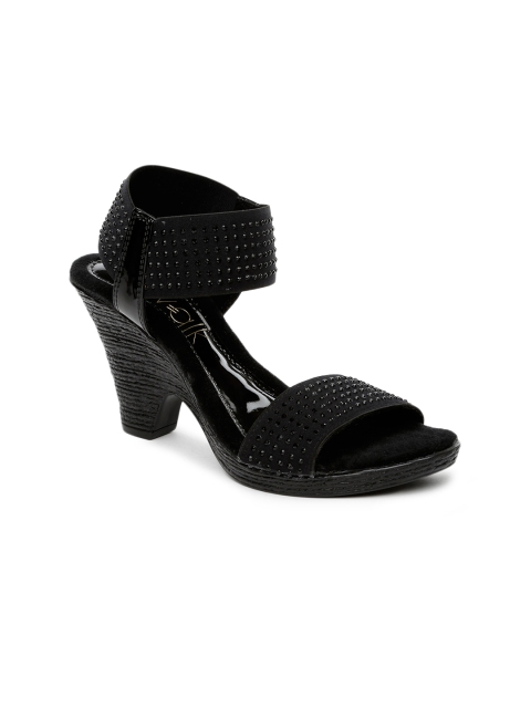 Catwalk Women Black Embellished Heels