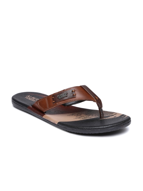 Alberto Torresi Men Brown Leather Sandals