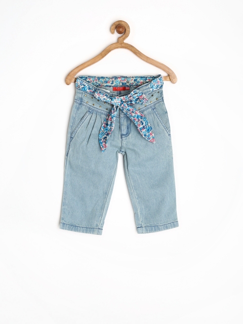 Elle Kids Girls Blue Denim Capris