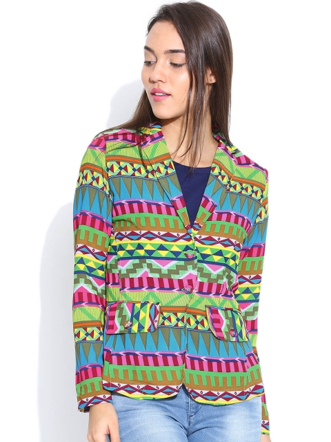 Folklore Multicoloured Printed Jacket, Multi