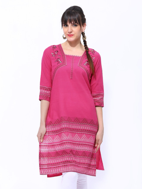 Aurelia Women Pink Kurta
Aurelia Women Pink Kurta