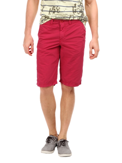 Breakbounce Men Hibiscus Red Astral Chino Shorts