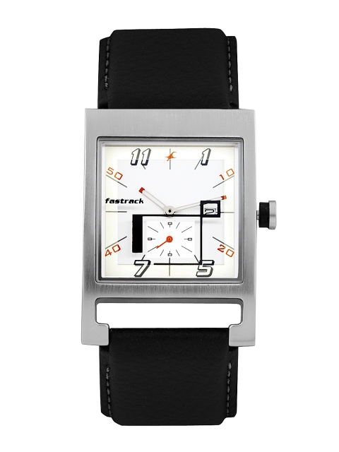 Fastrack Men Silver-Toned Dial Watch NA1387SL02