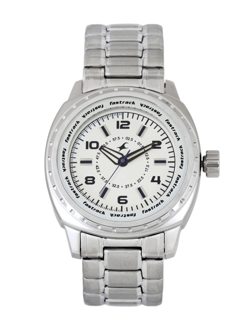 Fastrack Men White Dial Watch NE3071SM01