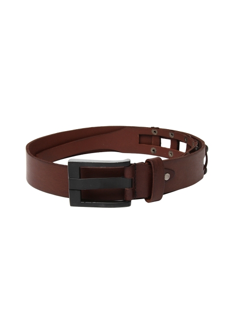 Flying Machine Men Brown Leather Belt