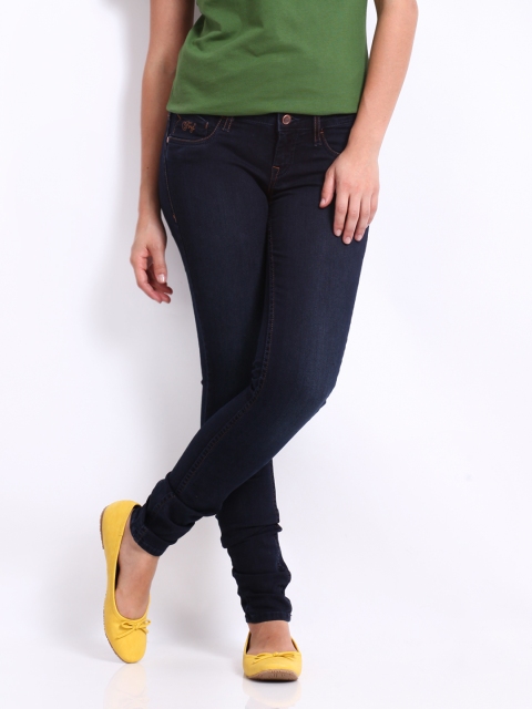 Flying Machine Women Blue Skinny Fit Jeggings