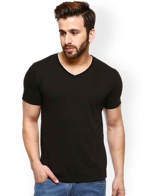 GRITSTONES Men Black T-shirt