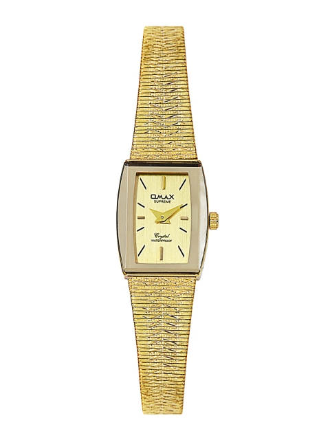 Omax Women Gold Toned Dial Watch LS169