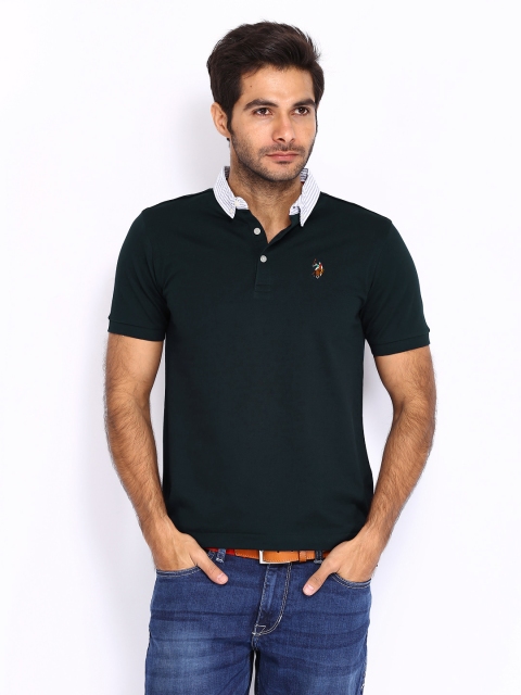 U.S. Polo Assn. Men Navy Polo T-shirt, Navy blue