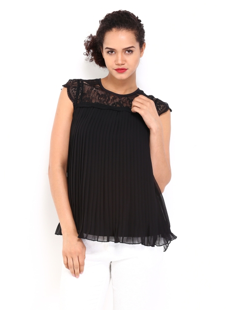 Vero Moda Women Black Formal Top