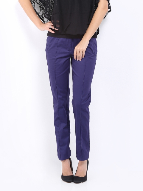 Vero Moda Women Blue Formal Trousers