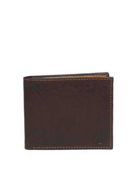 WildHorn Men Dark Brown Leather Wallet