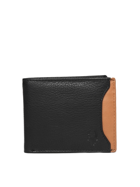 WildHorn Men Black Leather Wallet