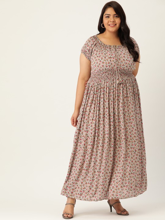 womens plus floral dress