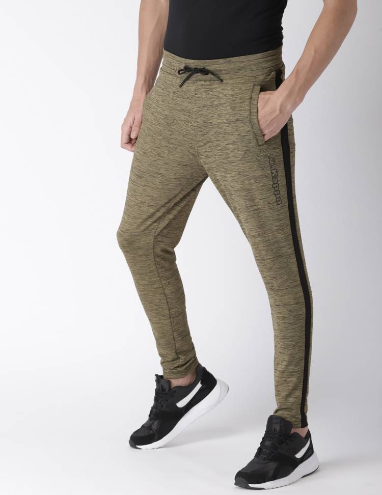 kappa solid men's track pants