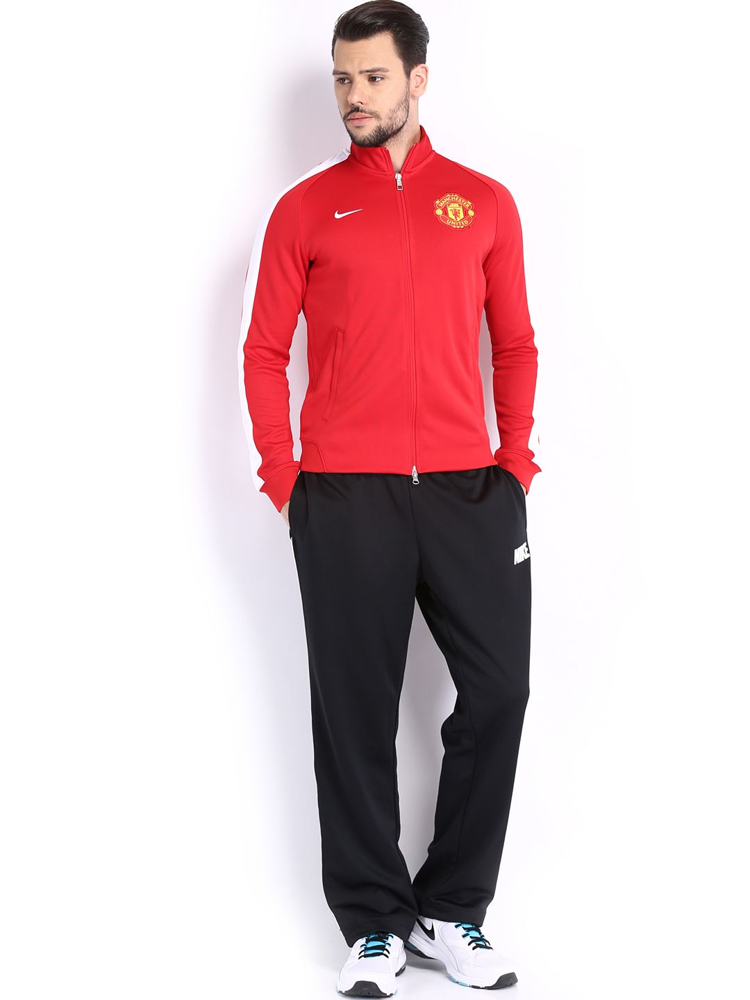 nike red jacket men's shirts & tops