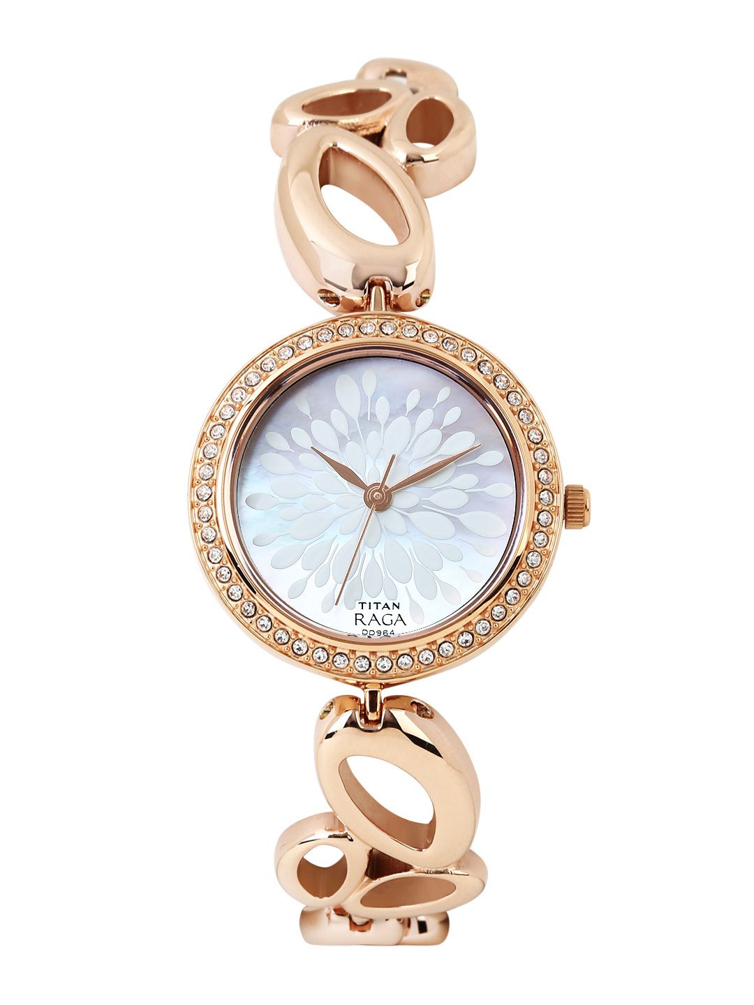 Titan Raga Garden of Eden Women Pearly White Dial Watch 2539WM01 Price in India