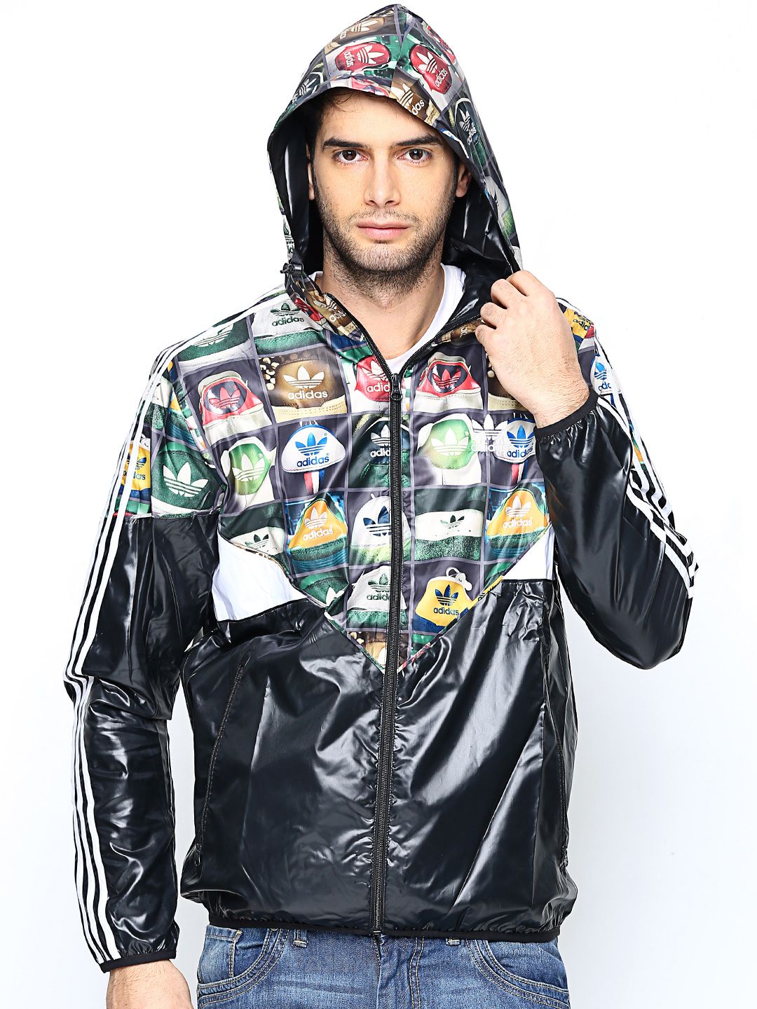 adidas jacket myntra