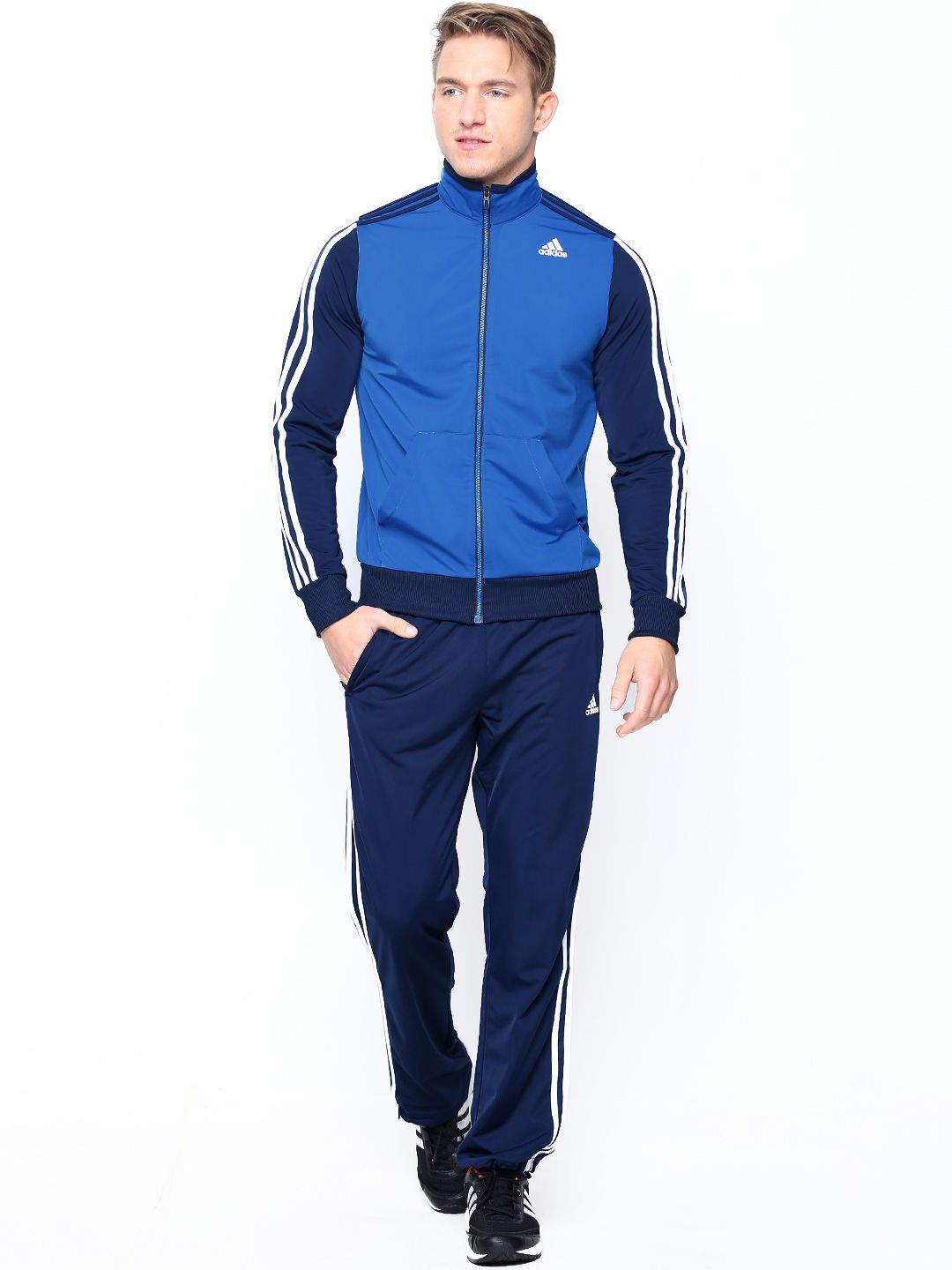 royal blue adidas tracksuit men's