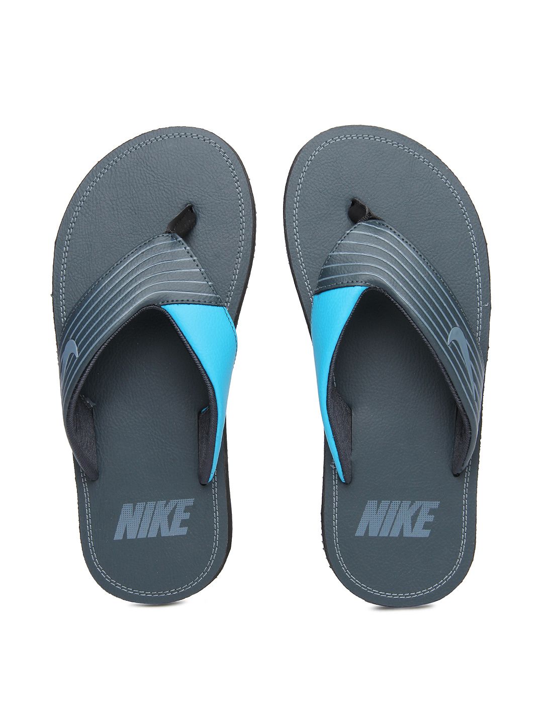 nike men grey flip flops