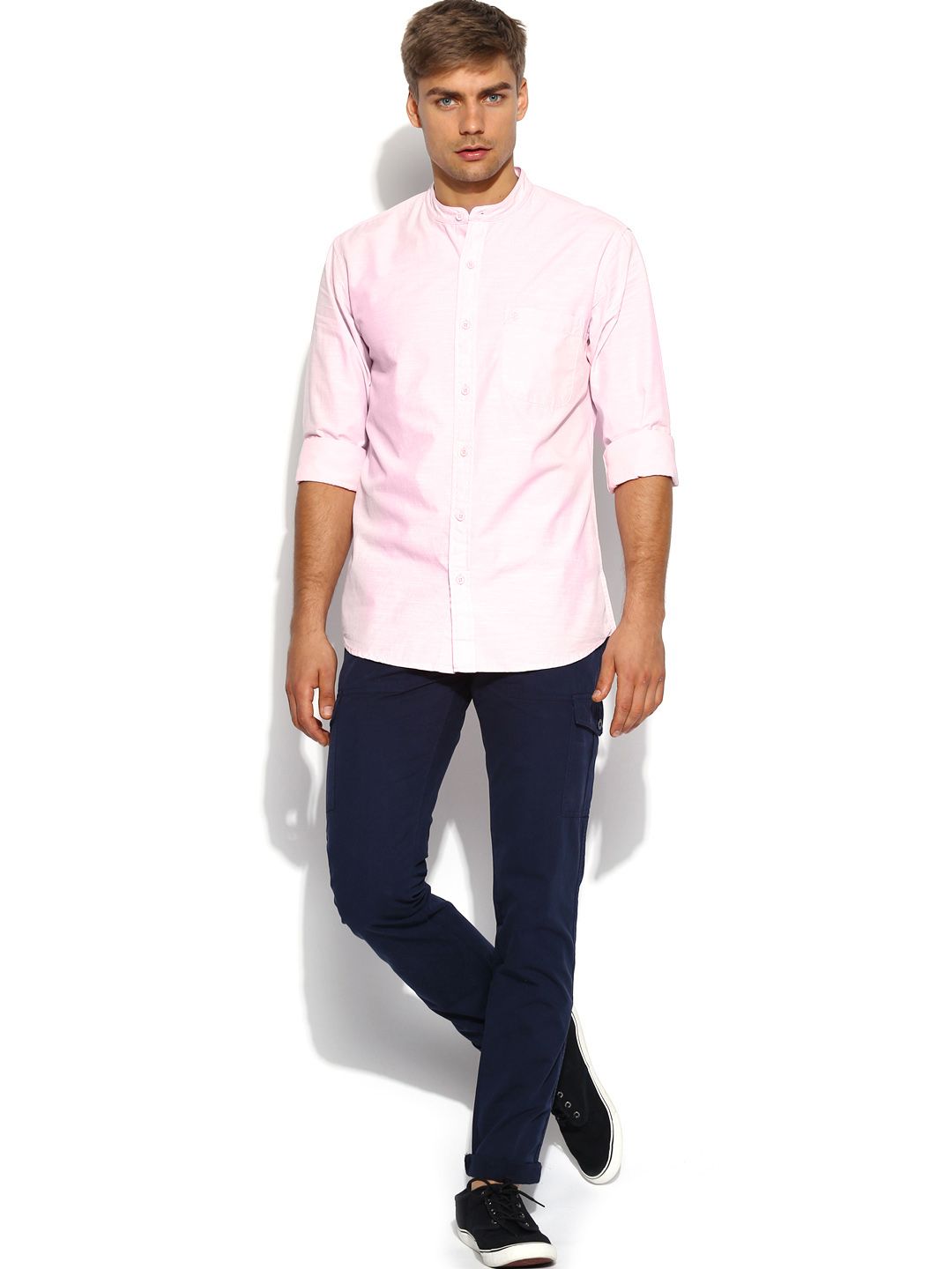 Buy IZOD Men Pink Slim Fit Smart Casual Shirt - Shirts for Men 643065 |  Myntra