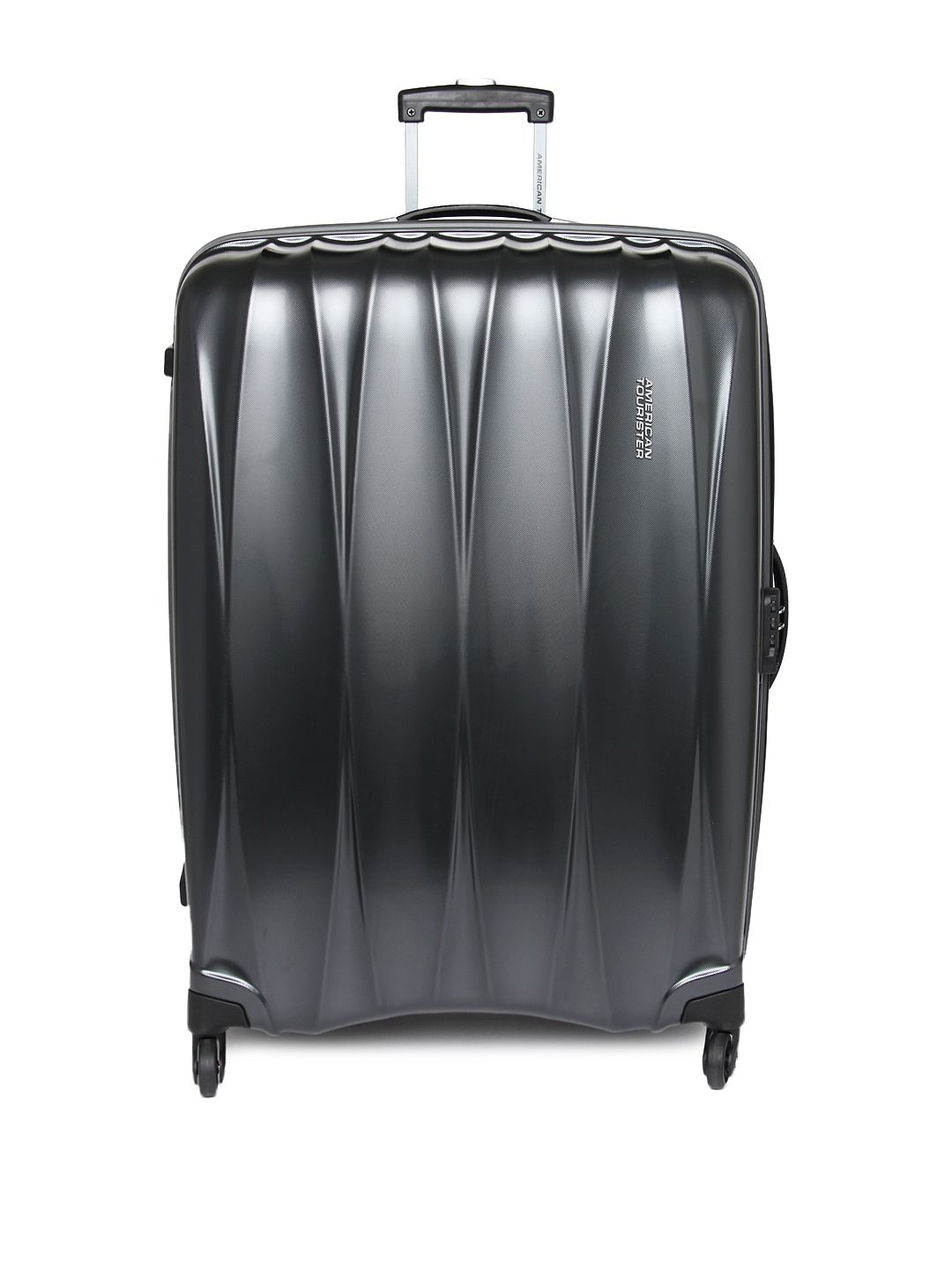 AMERICAN TOURISTER Unisex Gunmetal-Toned Arona Large Trolley Suitcase Price in India