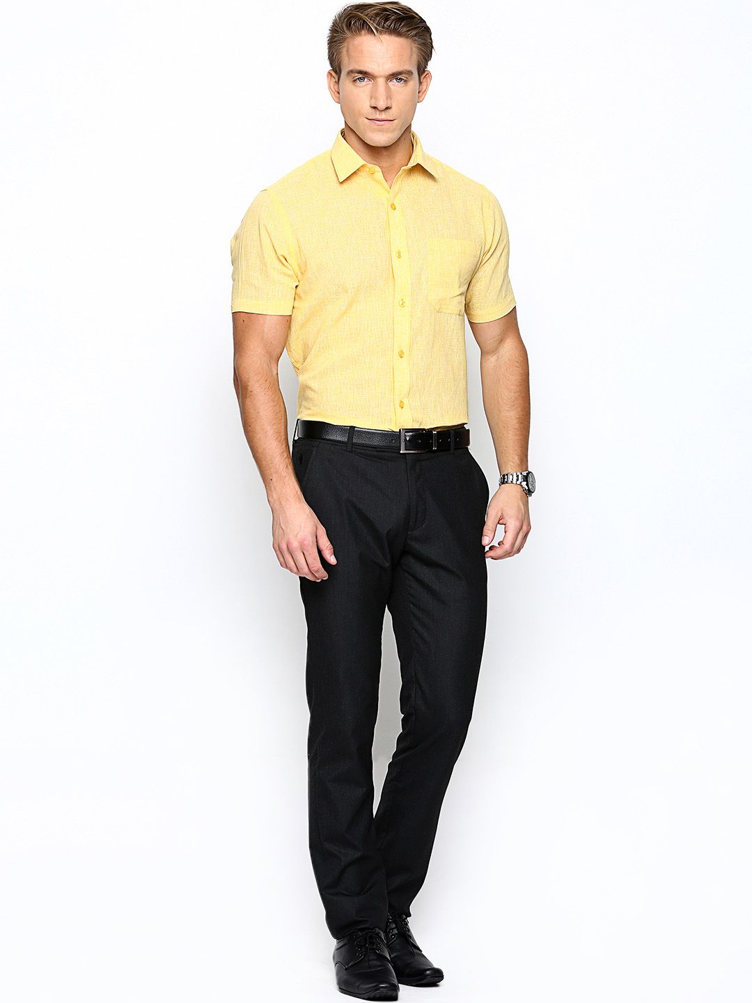 Yellow Linen Shirts for Men