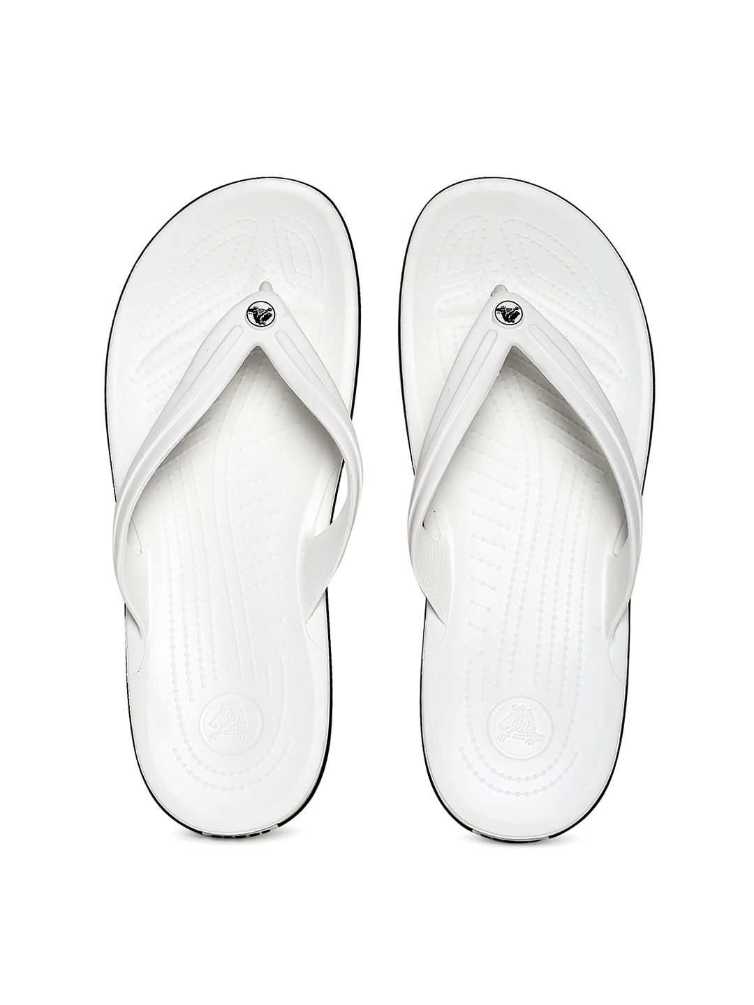 Crocs Crocband  Unisex White Flip-Flops Price in India