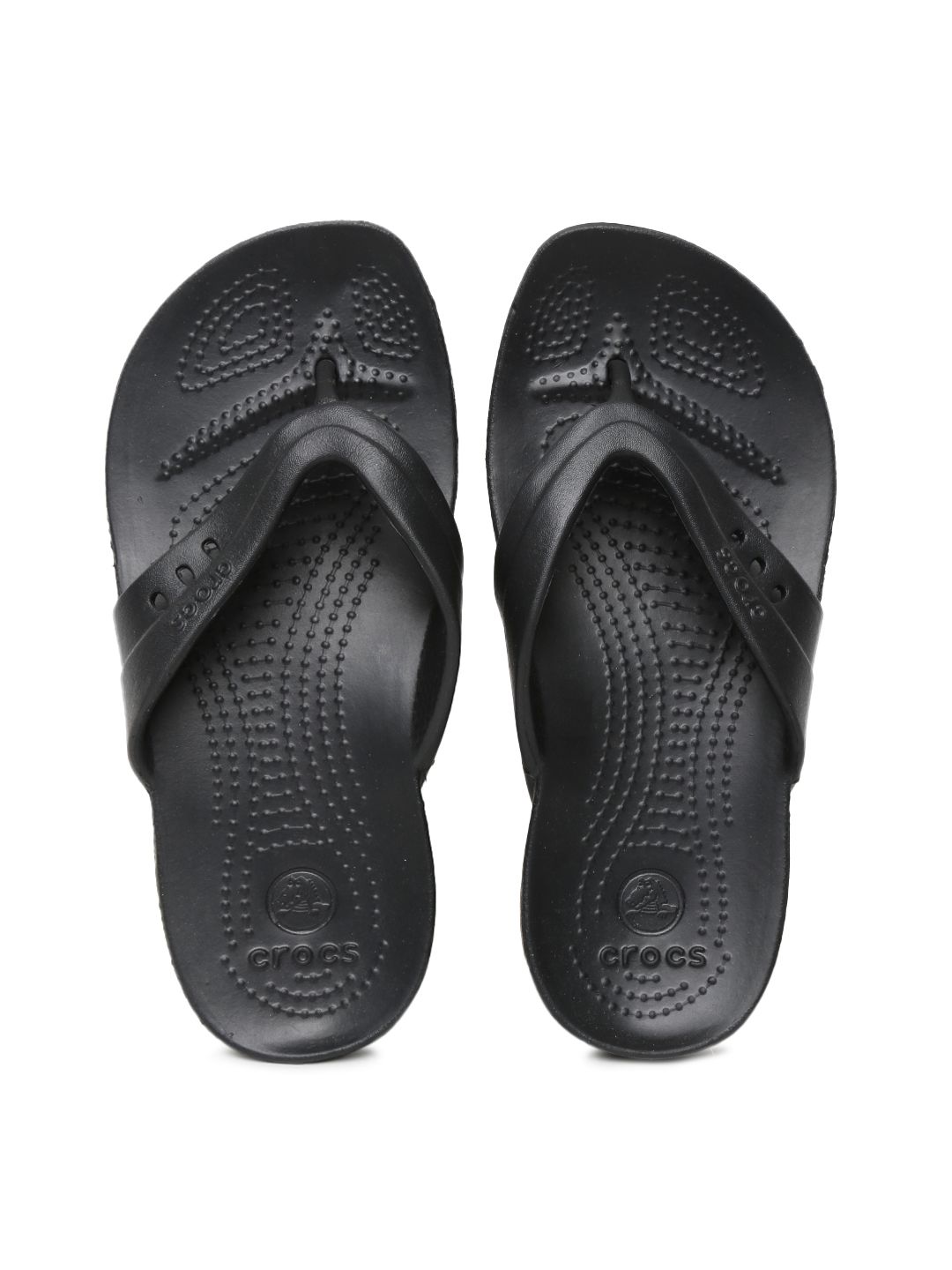 Crocs Kadee  Women Black Flip-Flops Price in India