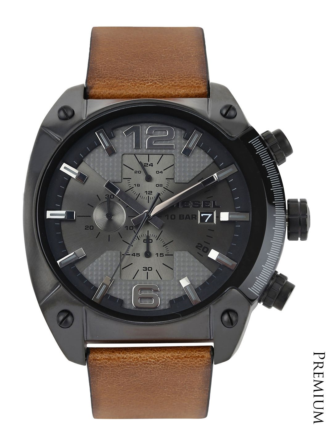 Buy DIESEL OVERFLOW Men Metallic Analogue Watch DZ4317 - Watches