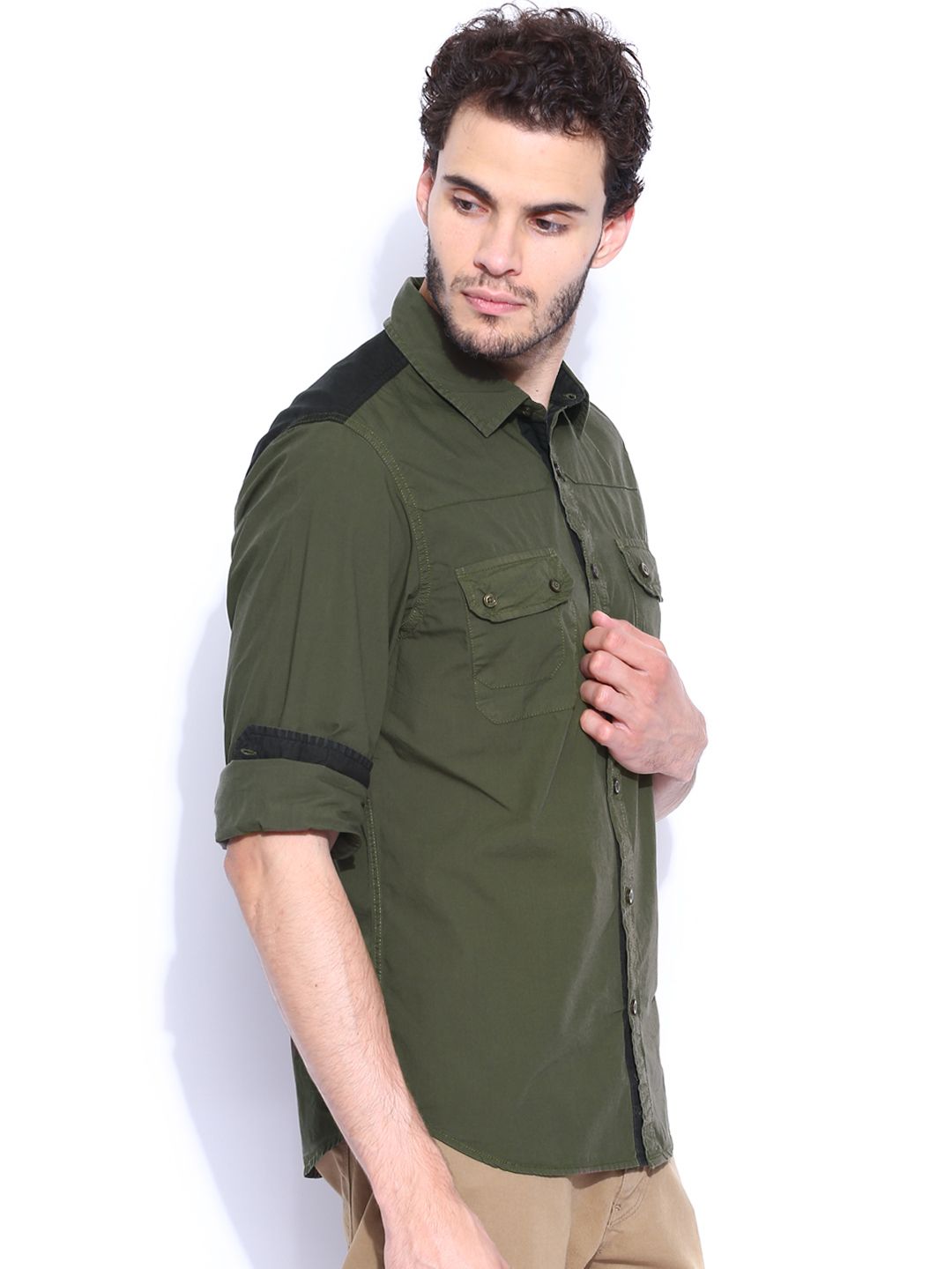 Buy GUESS Olive Green Laguna Casual Shirt - Shirts for Men 783446 | Myntra Buy GUESS Olive Green Laguna Casual Shirt - Shirts for Men 783446 | Myntra
