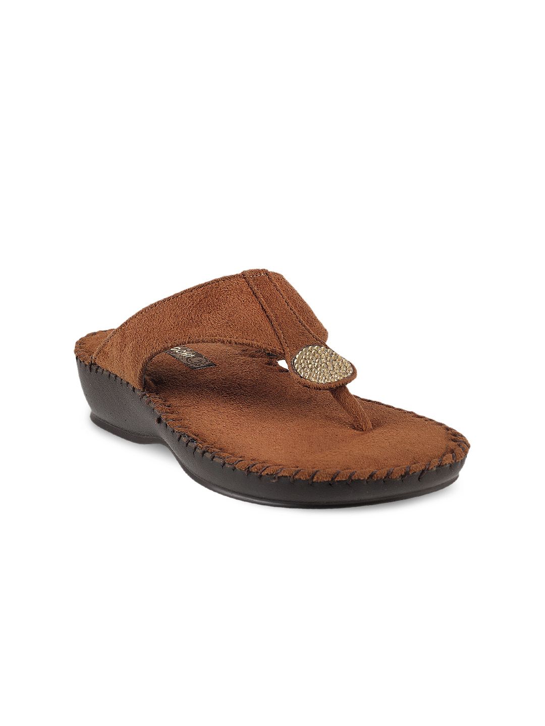 Mochi Women Tan Brown Sandals Price in India