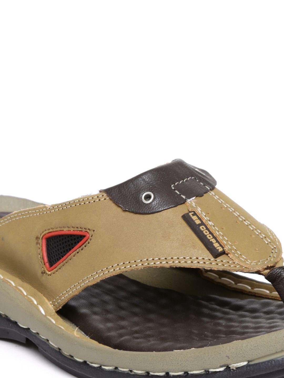 Buy Lee Cooper Men Olive Green Sandals - Sandals for Men  display picture 2