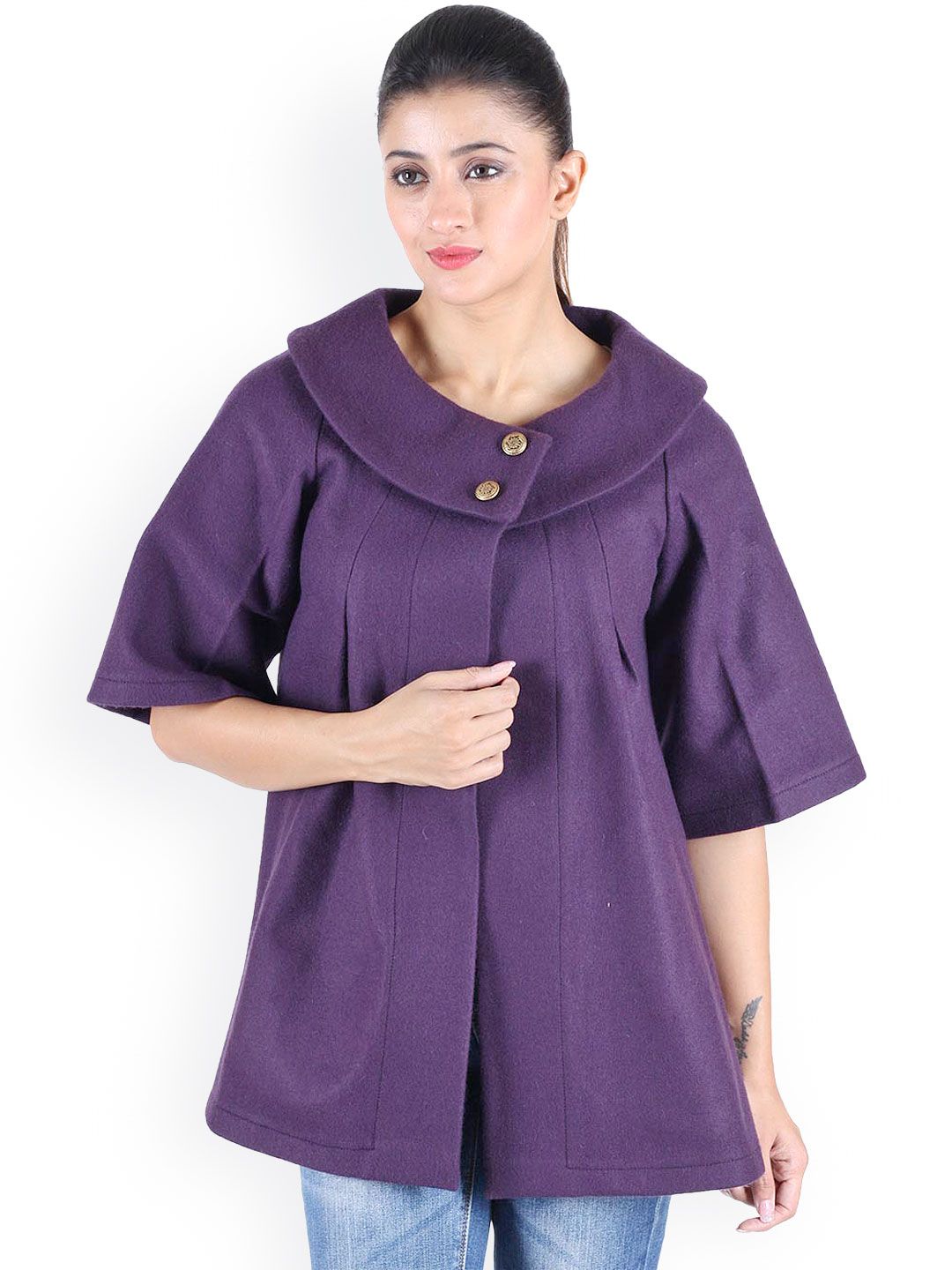 Owncraft Purple Woollen Jacket Price in India