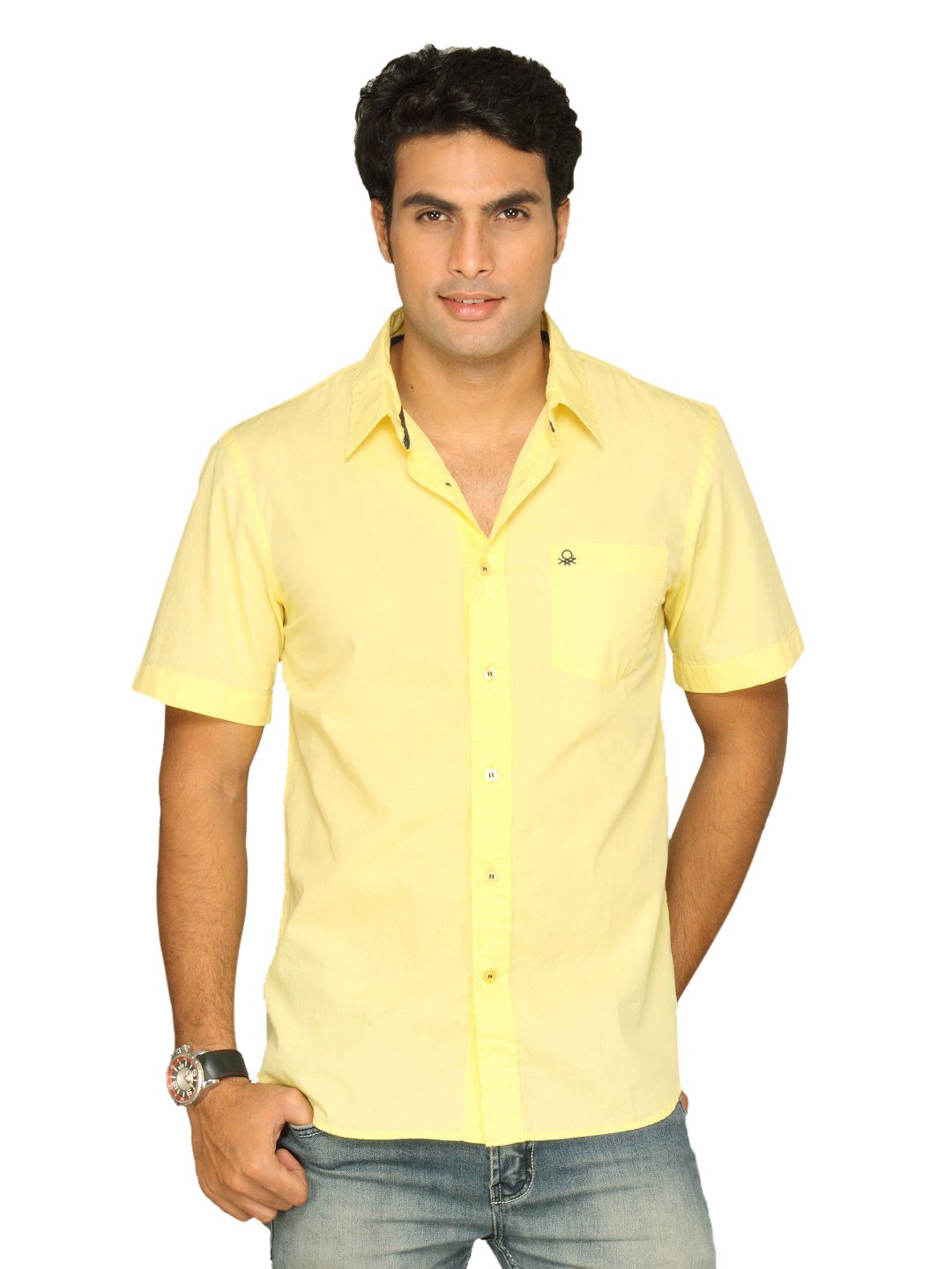 UCB Men Ben Logo Yellow Shirt