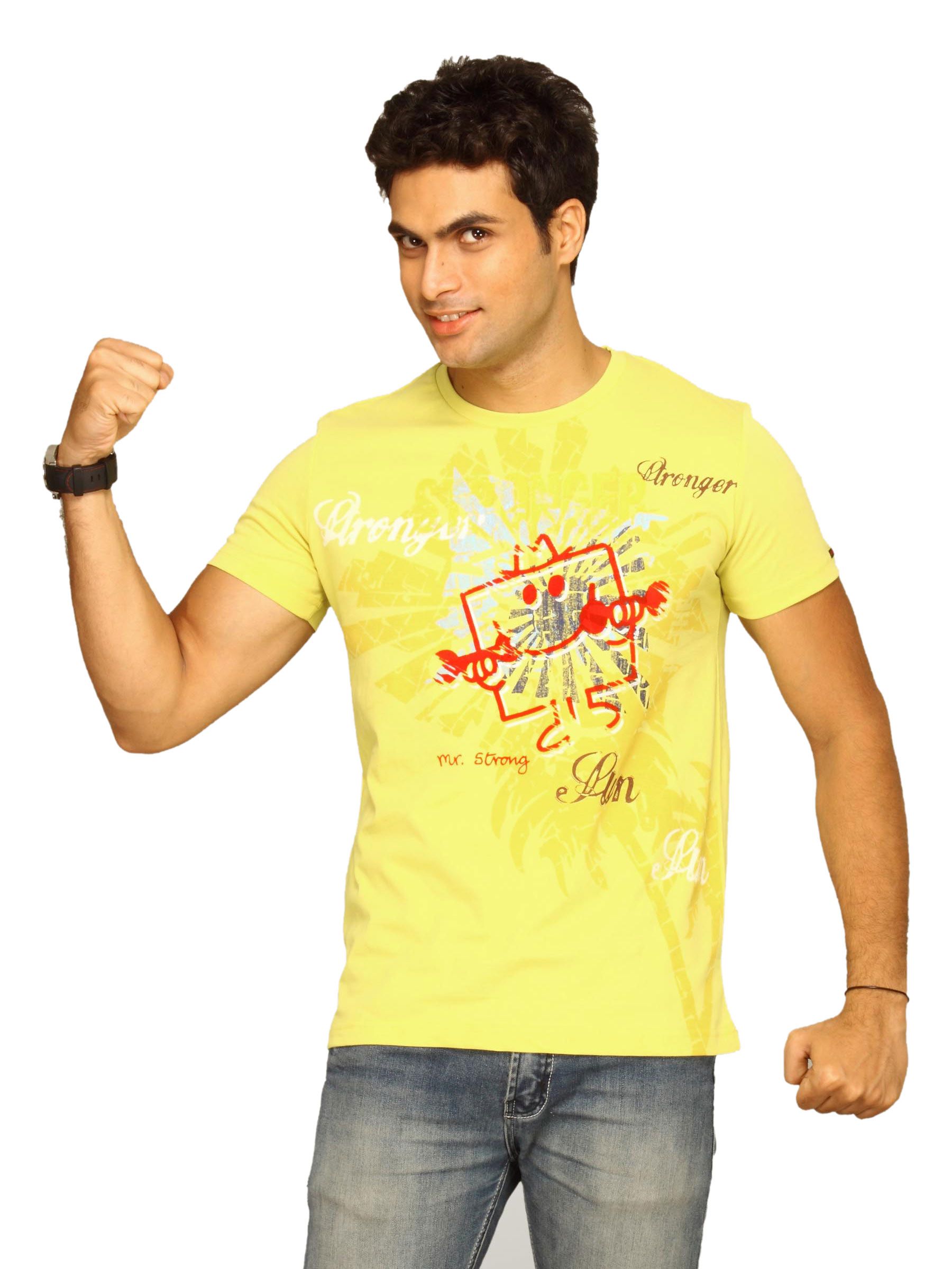 Mr.Men Men's Strong Lemon Yellow T-shirt