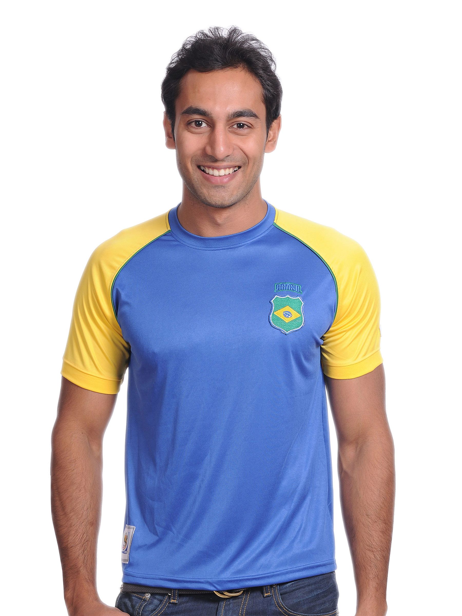 FIFA Men Brazil Blue & Yellow Jersey