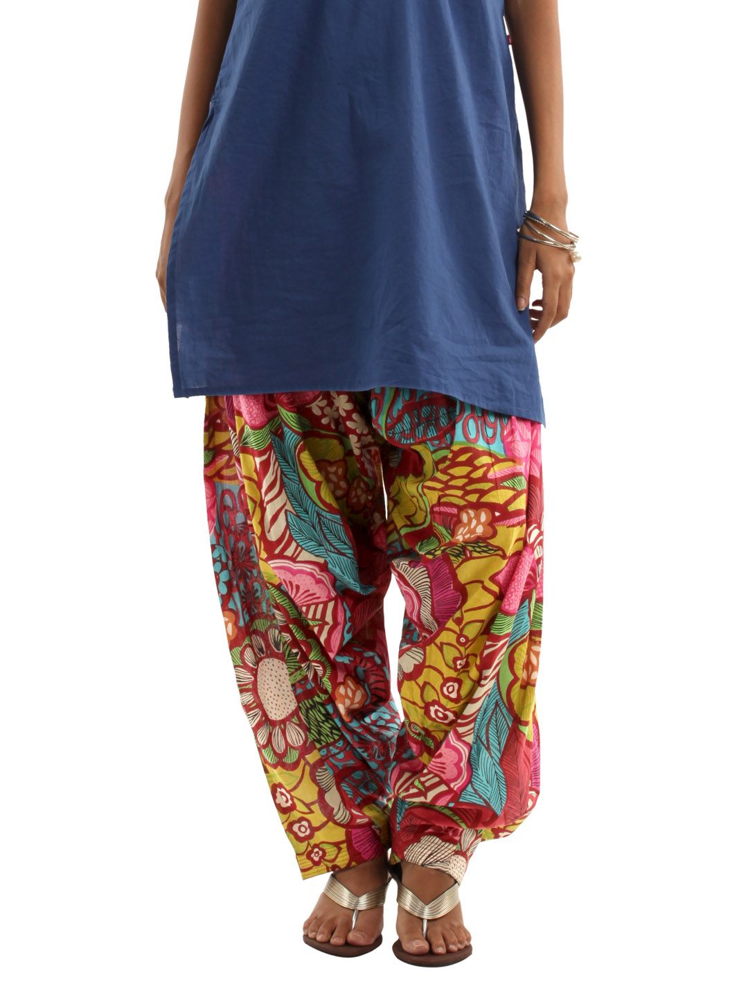 Shree Women Maroon & Mustard Patiala