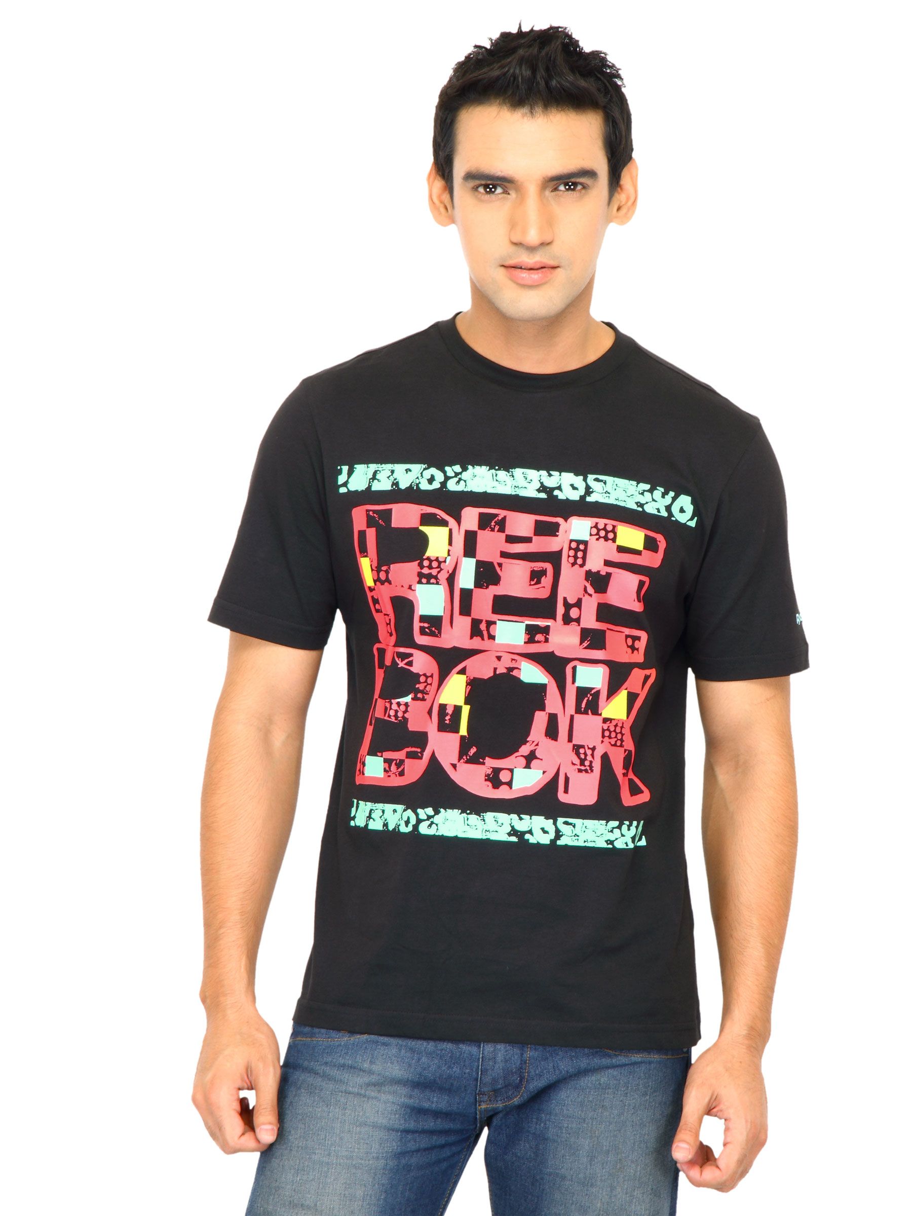 Reebok Men Graffiti Black T-shirt